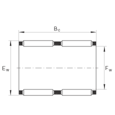 滾針及保持架組件 K68X74X35-ZW, 根據(jù) DIN 5405-1/ ISO 3030 標(biāo)準(zhǔn)，雙列