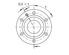 推力角接觸球軸承 ZKLF40100-2RS, 雙向，螺釘安裝，兩側(cè)唇密封