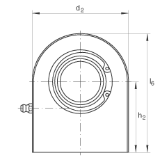 液壓桿端軸承 GF20-DO, 根據(jù) DIN ISO 12 240-4 標(biāo)準(zhǔn)，帶焊接面，需維護(hù)