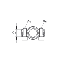 液壓桿端軸承 GIHNRK16-LO, 根據(jù) DIN ISO 12 240-4 標(biāo)準(zhǔn)，帶右旋螺紋夾緊裝置，需維護(hù)