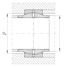 關(guān)節(jié)軸承 GE125-LO, 根據(jù) DIN ISO 12 240-1 標(biāo)準(zhǔn)，需維護(hù)